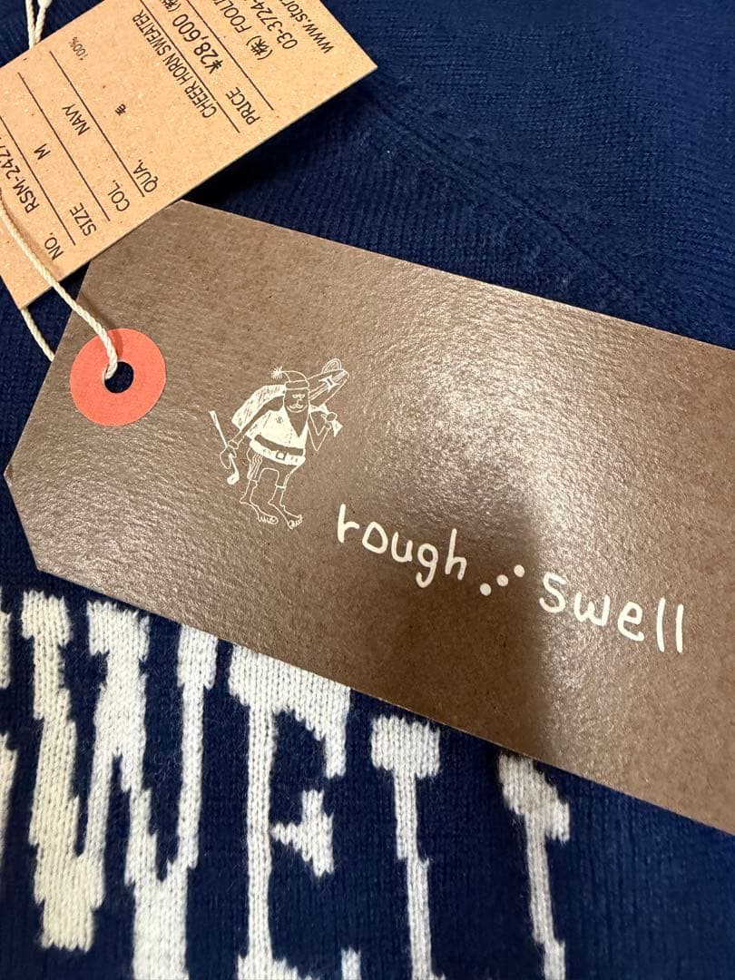 新品正規品【ROUGH&SWELL/M】メリノウール100%ニットセーターメンズ
