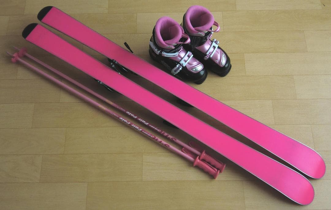 ■■送料無料■K2■ジュニア用スキー4点セット■板136靴24■WAX済■■