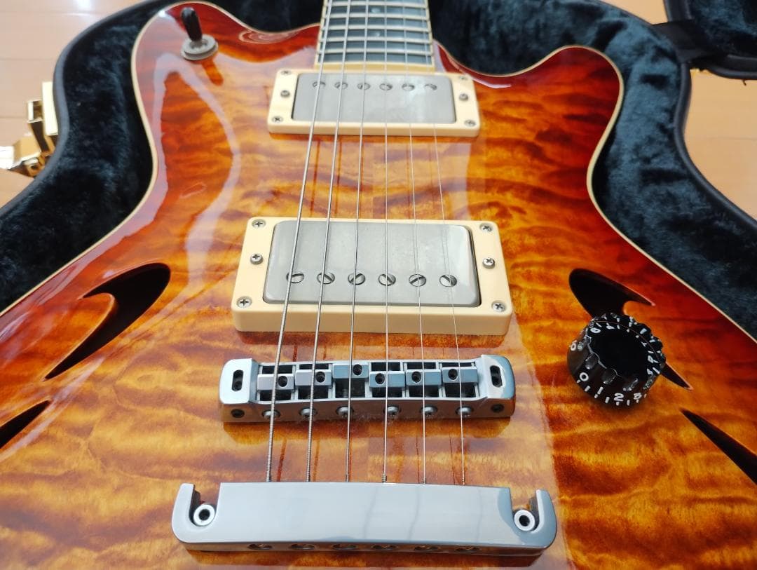 T's guitars ARC Hollow キルトトップ