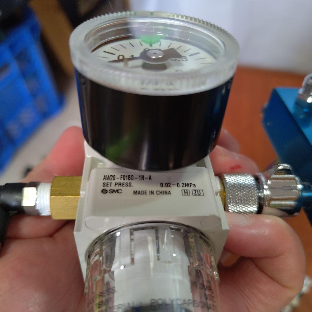 模型作成用 コンプレッサー SMCレギュレーター