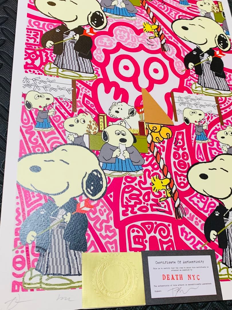 売約済!限定品 正規品DEATH NYC ポップアート 正月　ピーナッツ