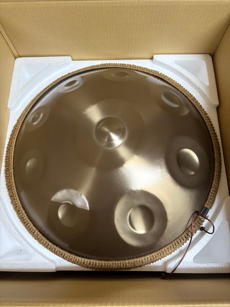 9音　9ノート　スティールドラム　ハンドパン　スタンド、ケース付き　タングドラム