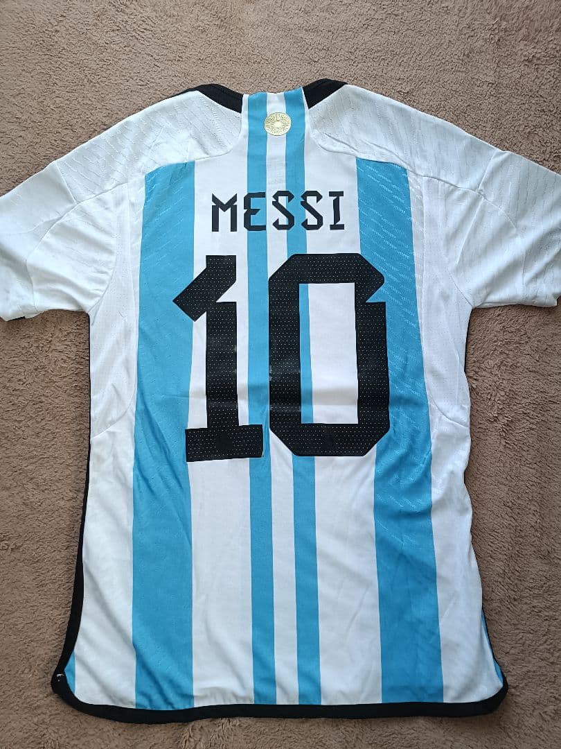 アルゼンチン代表 2022W杯カタール大会　メッシ10　オーセンティック