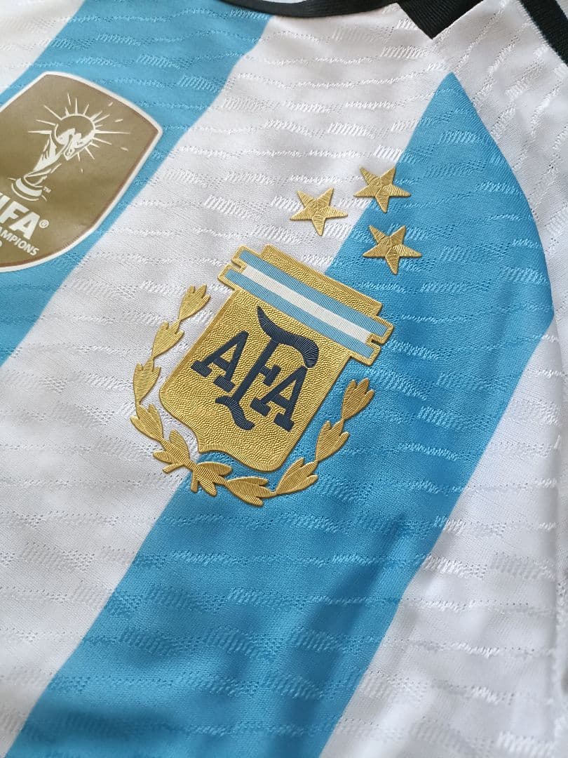 アルゼンチン代表 2022W杯カタール大会　メッシ10　オーセンティック