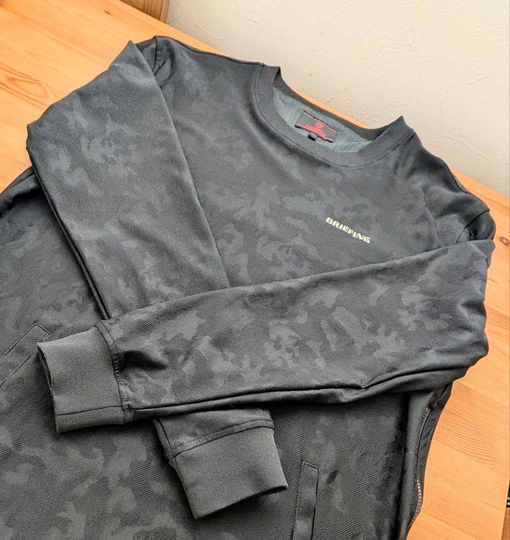 BRIEFING カモフラージュ柄 長袖プルオーバーＬサイズ