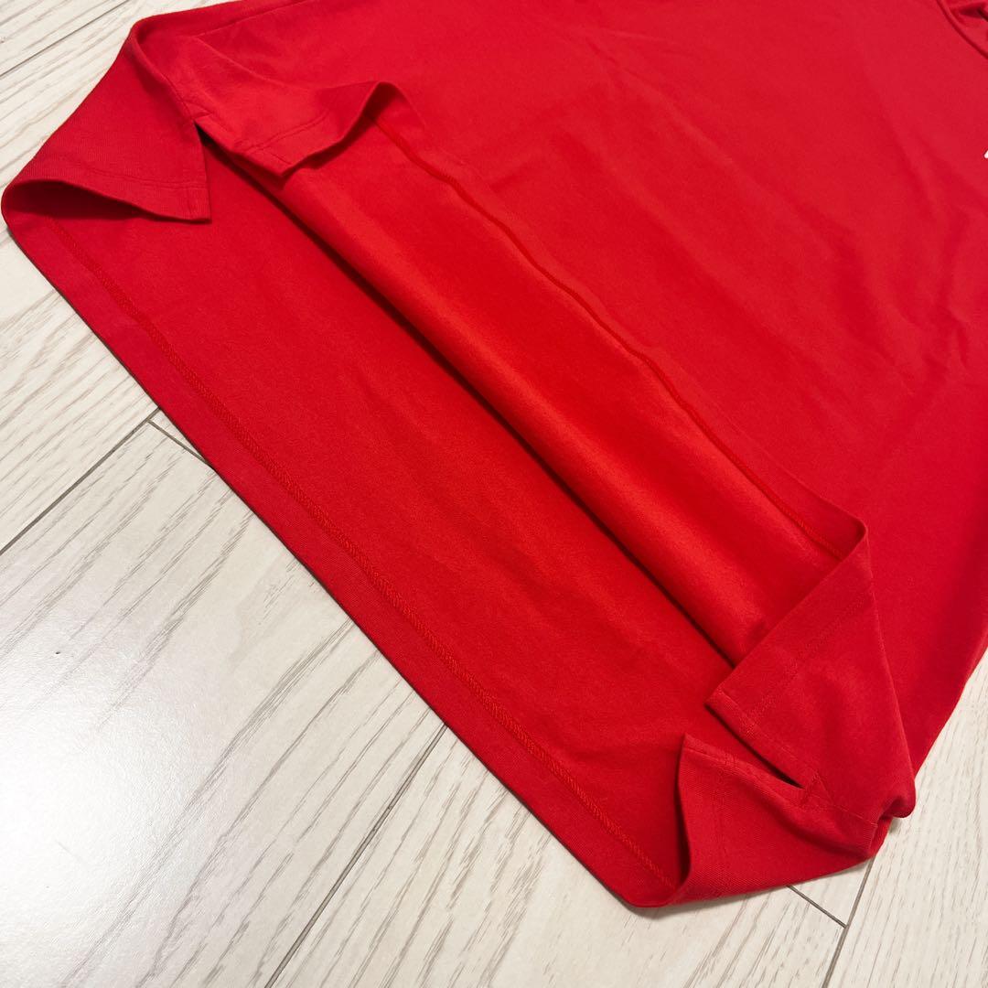 ☆未使用タグ付き☆ WAAC 半袖ネックシャツ 赤　ゴルフ　L