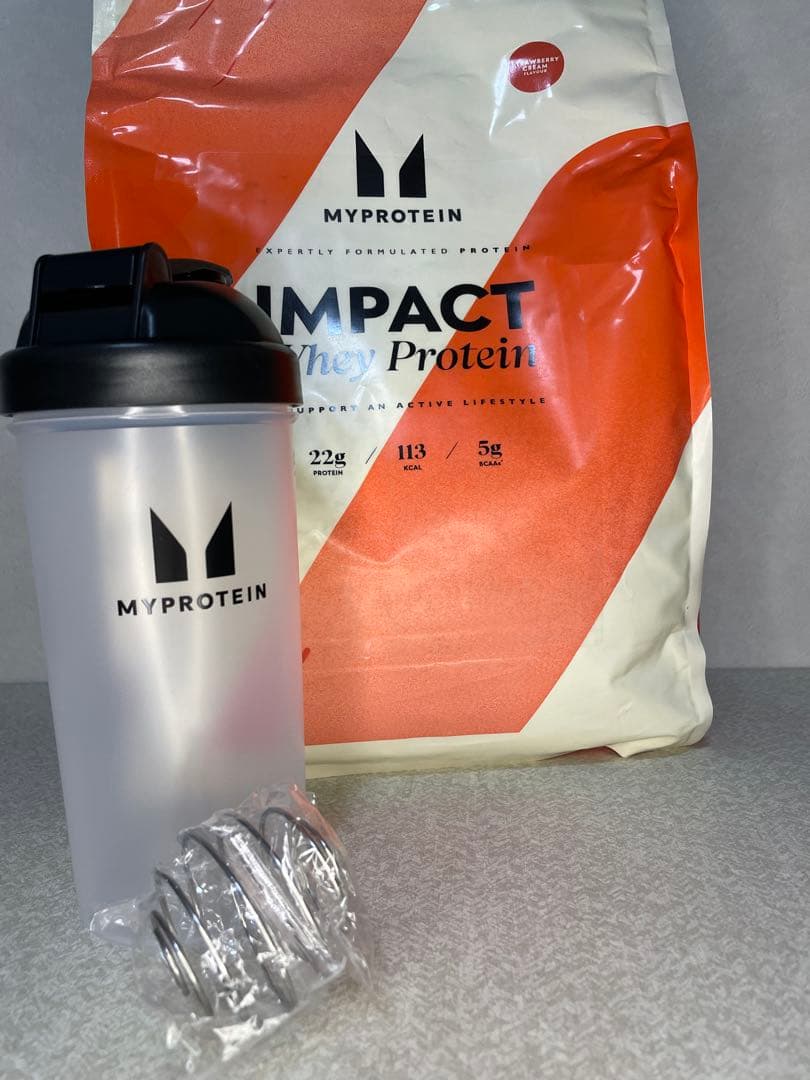 マイプロテイン　ホエイプロテイン(ストロベリークリーム)2.5kg セット