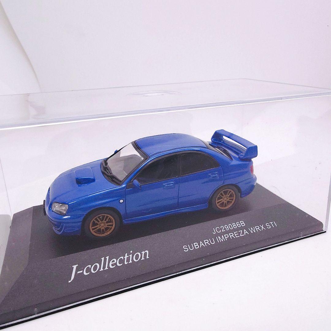 京商 Jコレクション インプレッサ WRX 1/43 ミニカー GDB ブルー