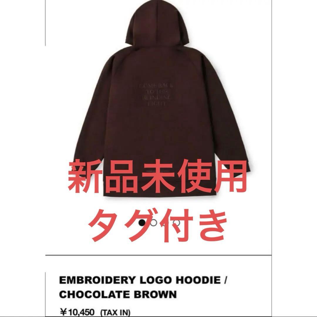 ミュージシャン EMBROIDERY LOGO HOODIE / CHOCOLATE BROWN