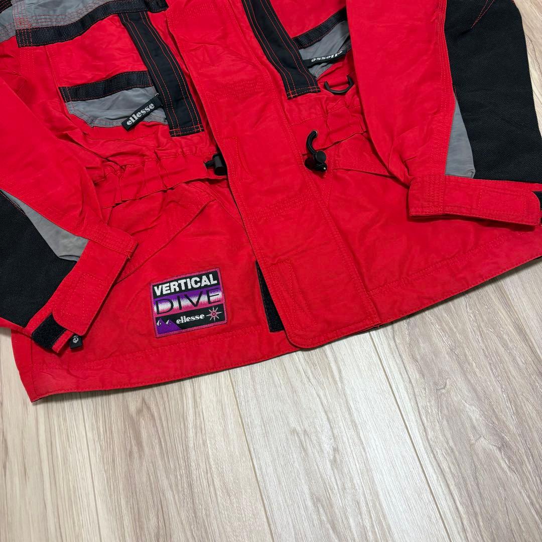 極希少！ellesse エレッセ　スキーウェア　セットアップ　刺繍ロゴ　90s