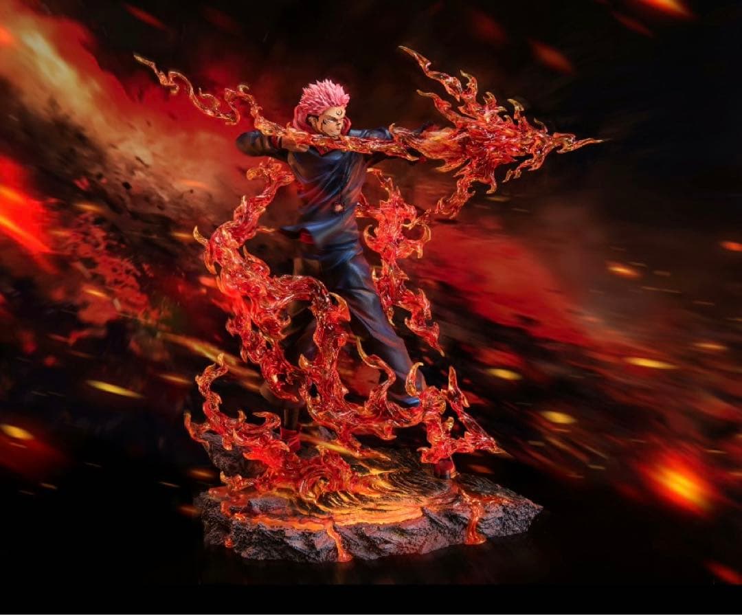 呪術廻戦 両面宿儺 透明版 発光可 フィギュア ガレージキット