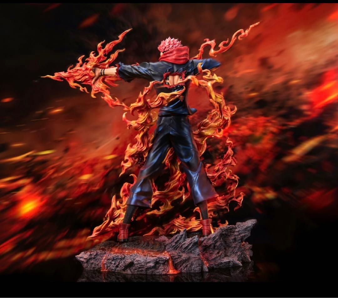 呪術廻戦 両面宿儺 透明版 発光可 フィギュア ガレージキット