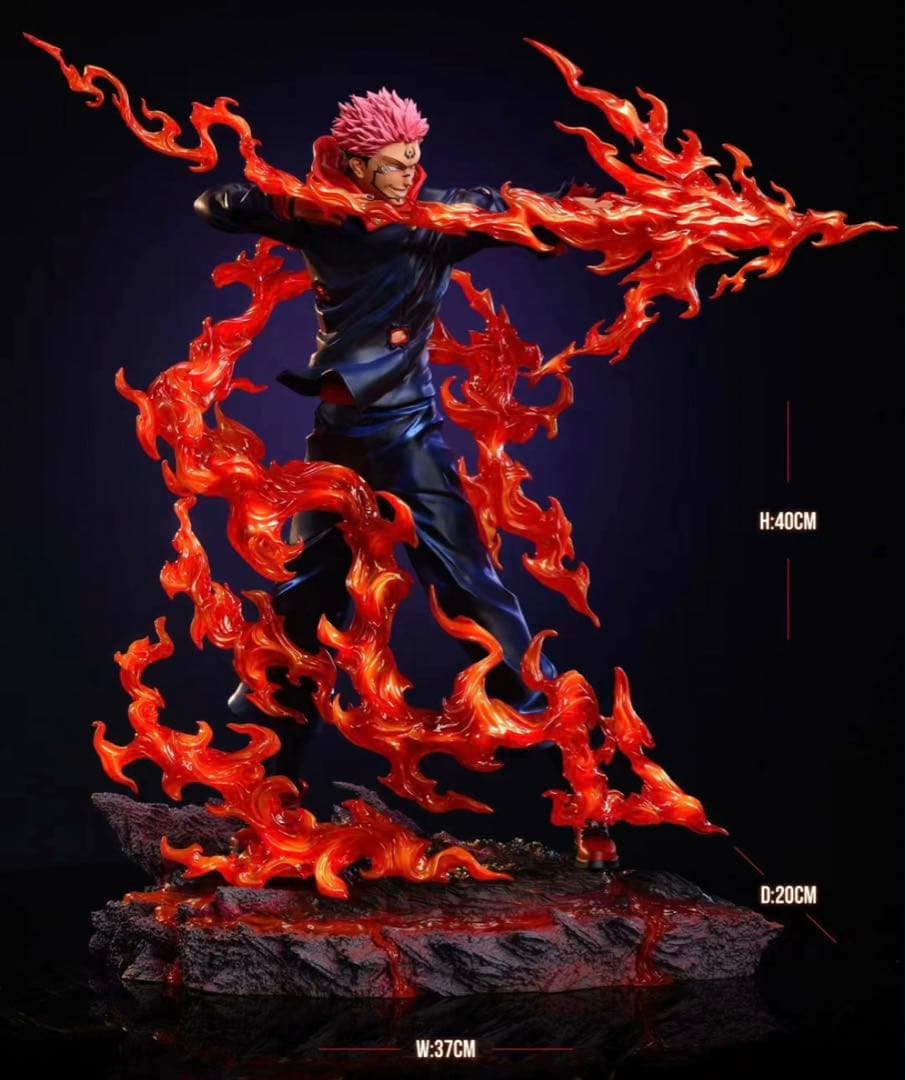 呪術廻戦 両面宿儺 透明版 発光可 フィギュア ガレージキット