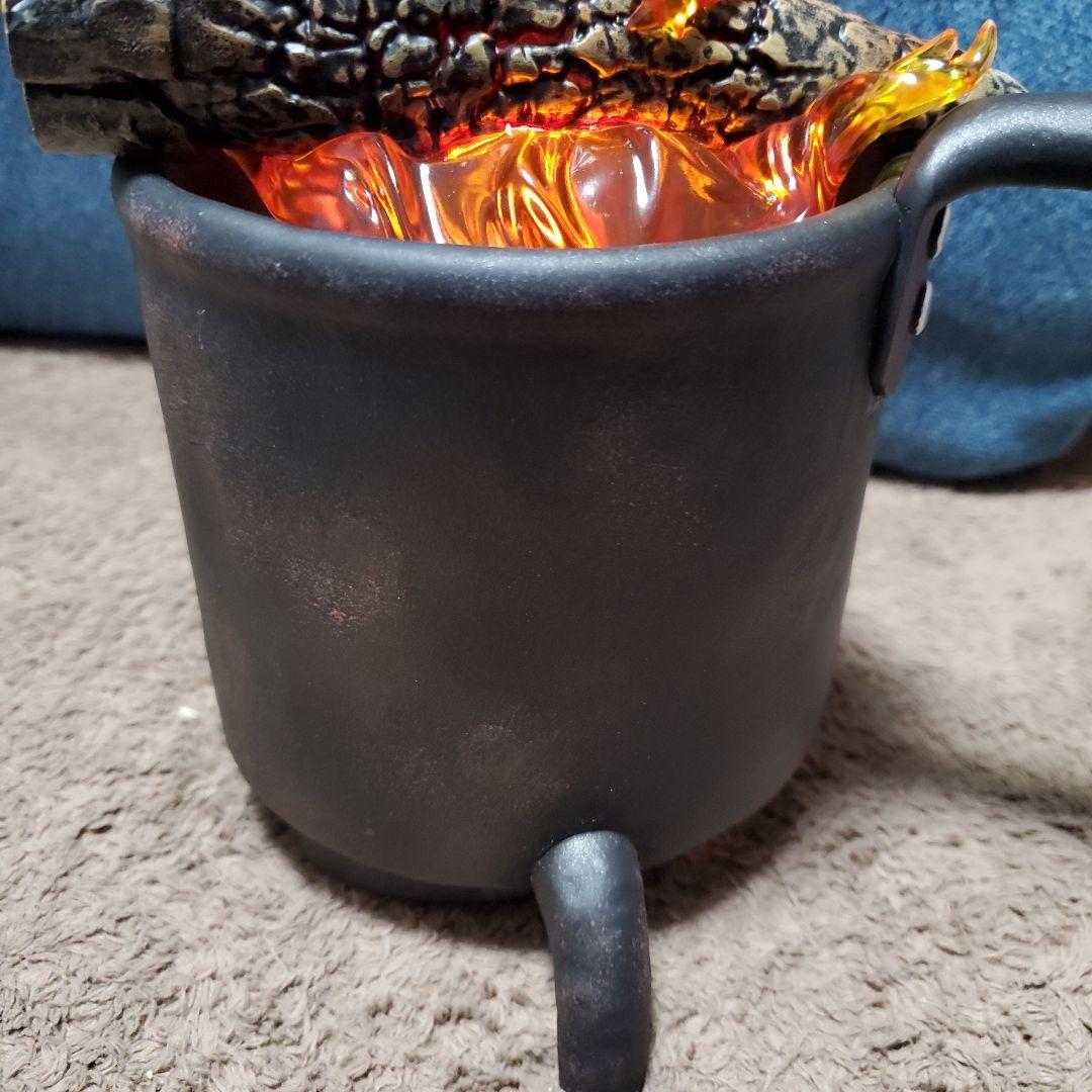 神隠 ジブリ ハウルの動く城 カルシファー フィギュア LEDライト付き