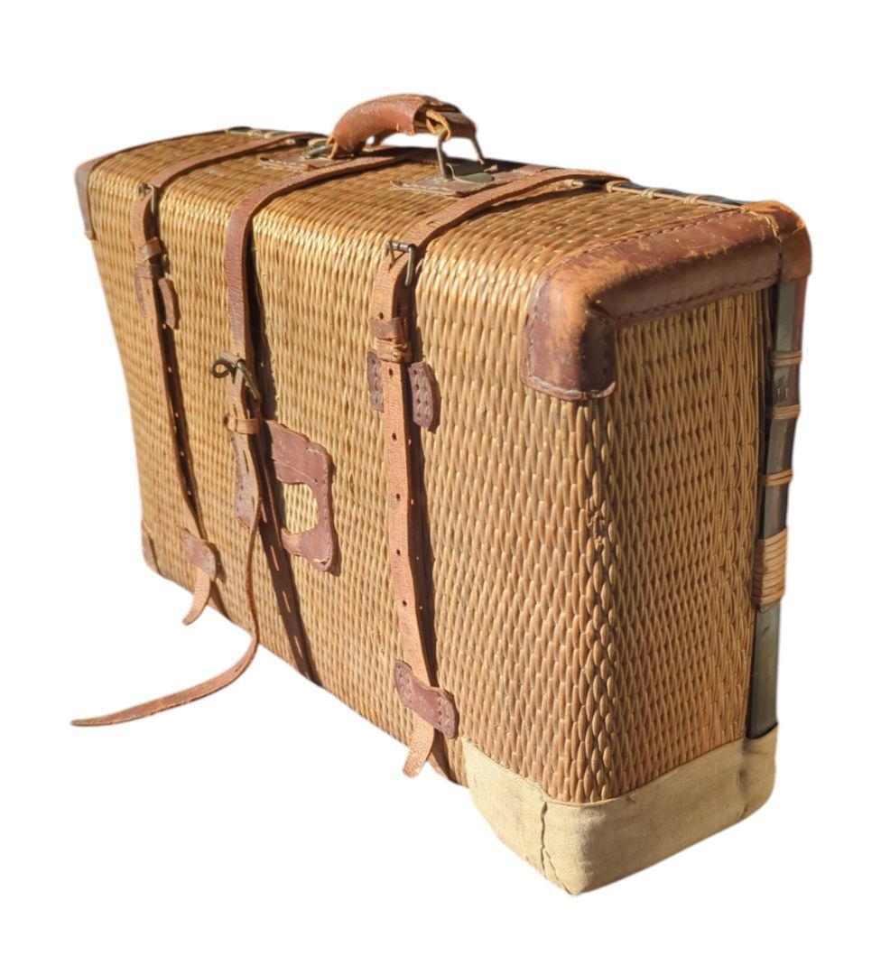 戦前 古民具 【 行李 柳行李トランク 鞄 】 明治 大正 昭和 レトロ