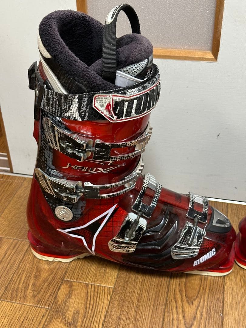 ATOMICアトミック スキーブーツ SHAWX 赤黒 27cm27.5cm