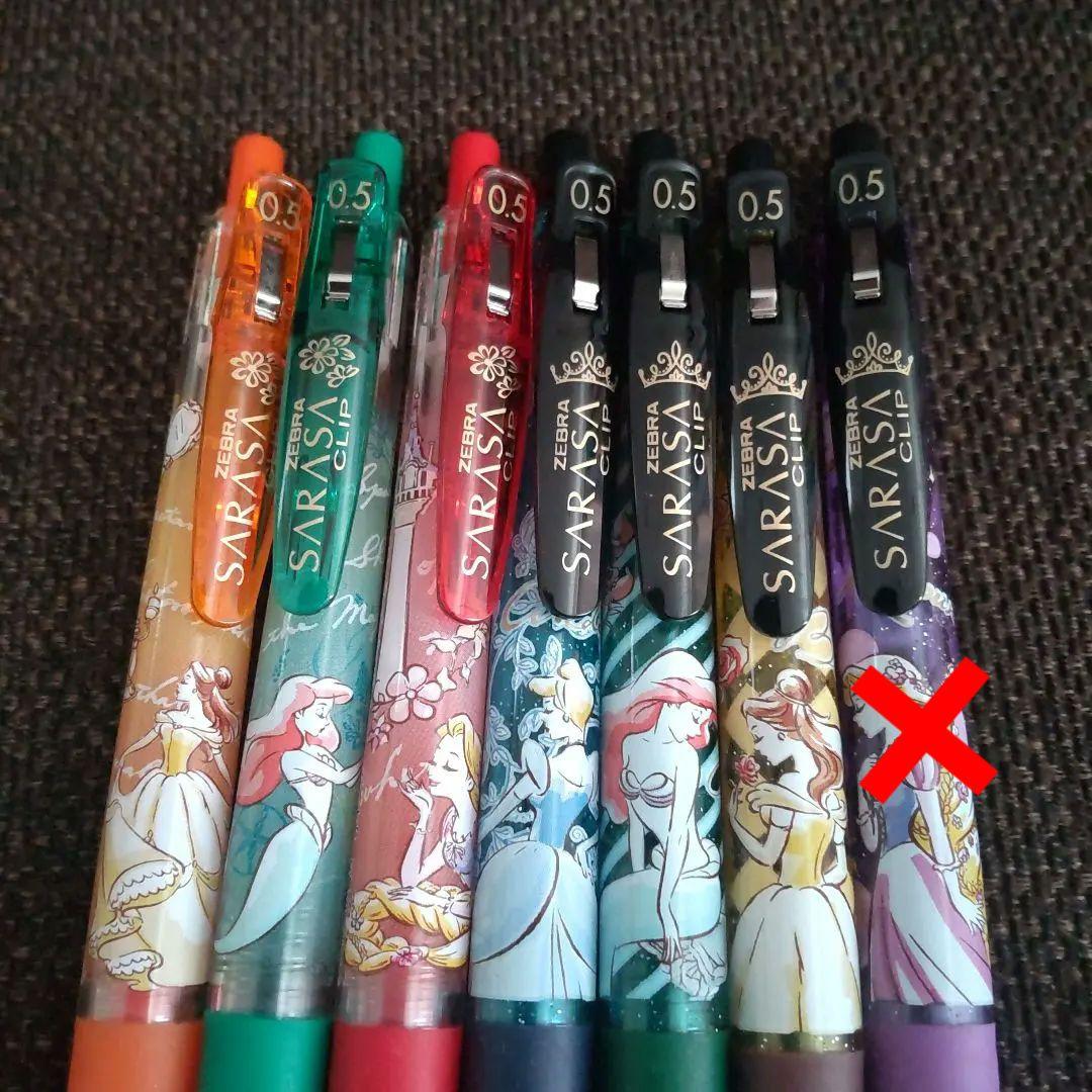 ゼブラ サラサクリップ 香りつき Disney プリンセス 6本セット