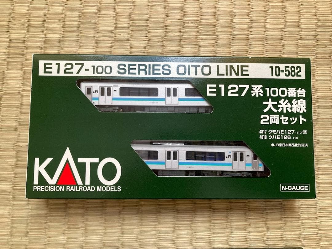 10-582, 592　E127系100番台（更新前）　大糸線、 2両セット×２