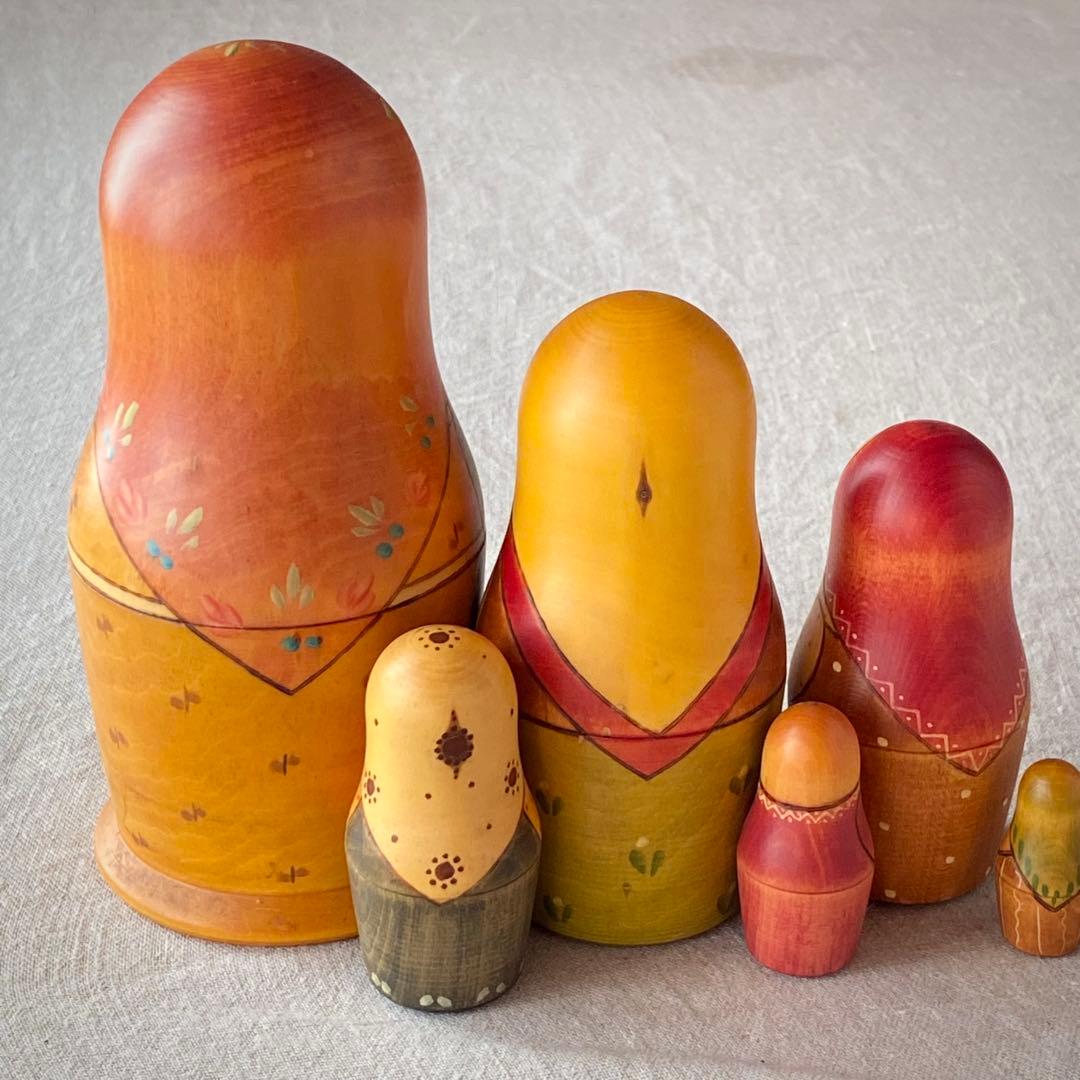 【極希少・名品】セルゲイ・コブロフ作 マトリョーシカ 5体（作家サイン入り）