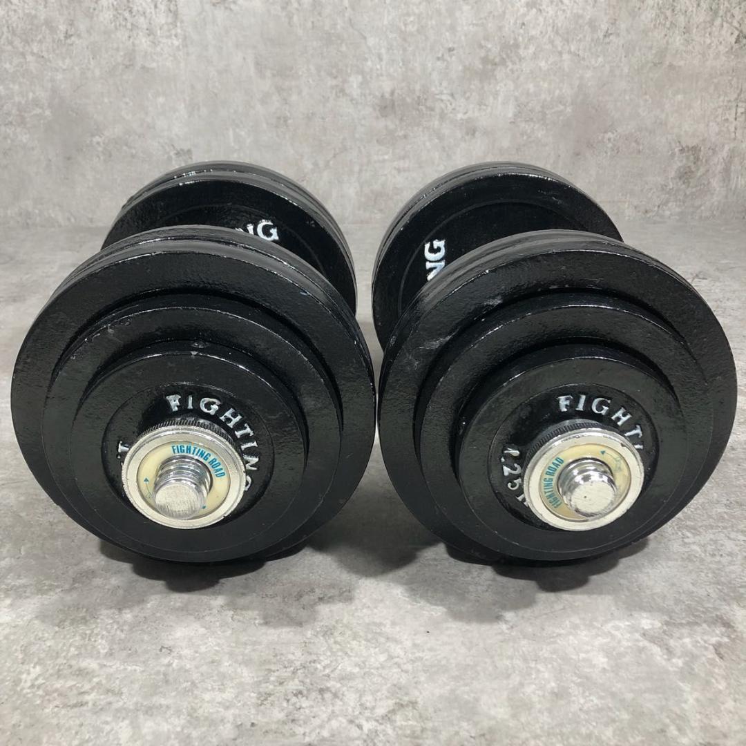 人気 FIGHTING ROAD ダンベル 60kgセット 片側30kg ①