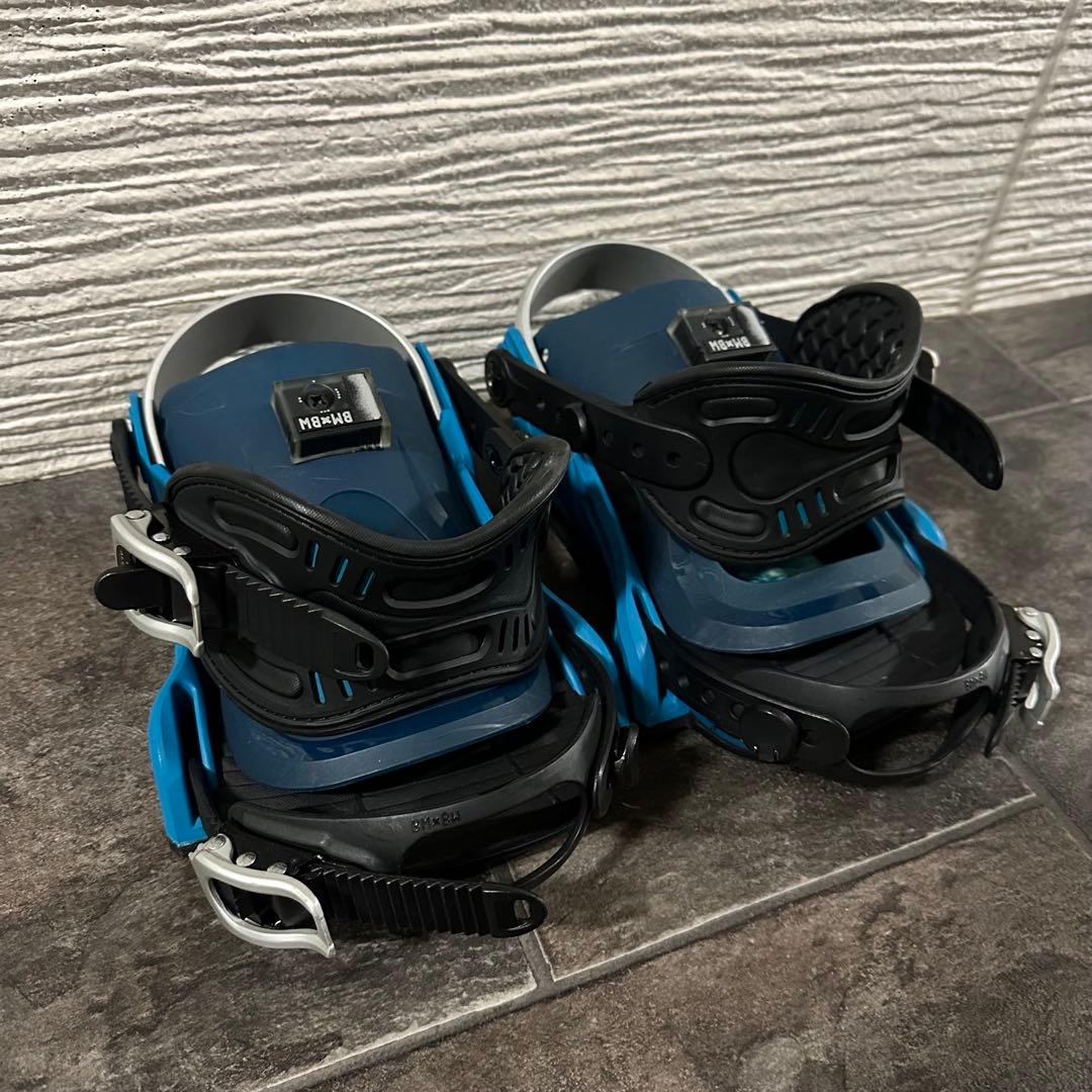 青/黒 スノーボードビンディング　ベントメタル