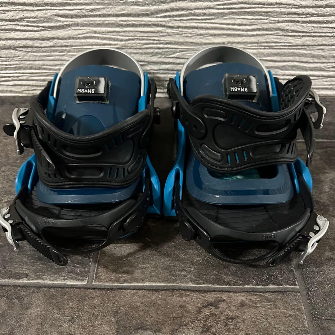 青/黒 スノーボードビンディング　ベントメタル