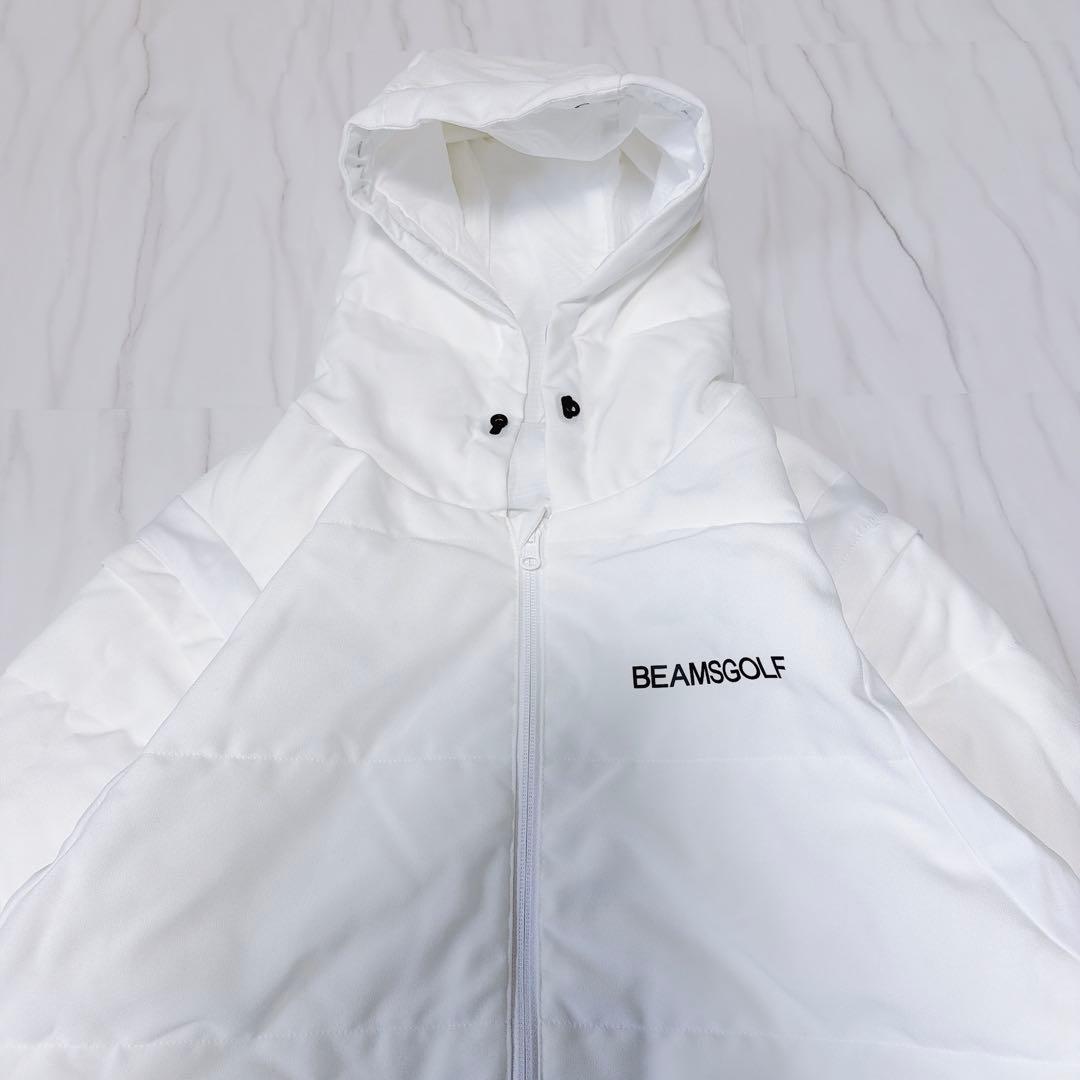 《美品》ビームスゴルフ リバーシブルジャケット 中綿 3way ホワイト XL