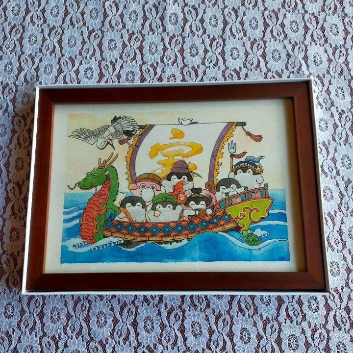 最終値下げ: コウペンちゃん 七福神 複製原画