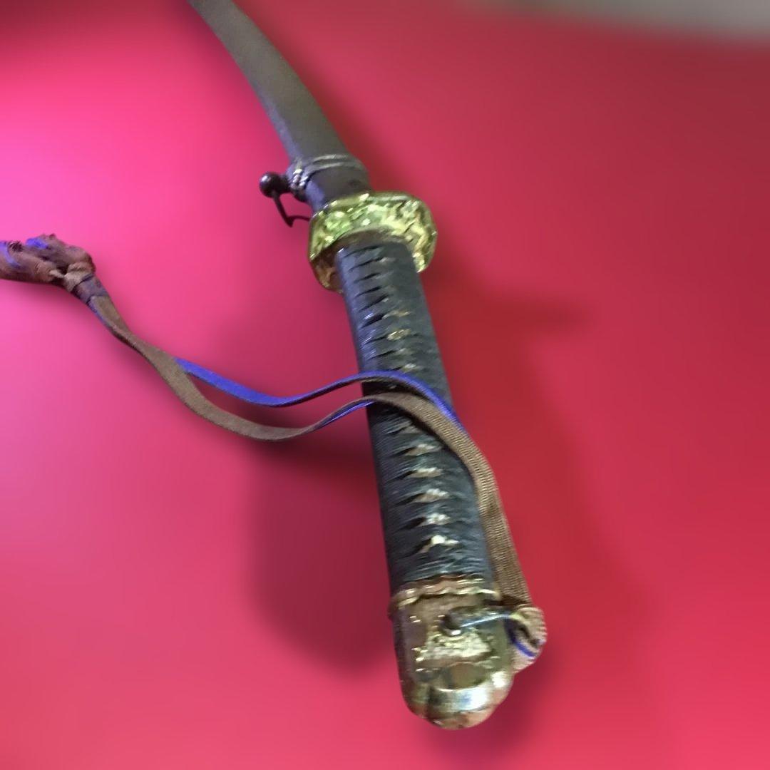 陸軍大尉軍刀　拵　刀緒付　繋ぎは木製　ケルト