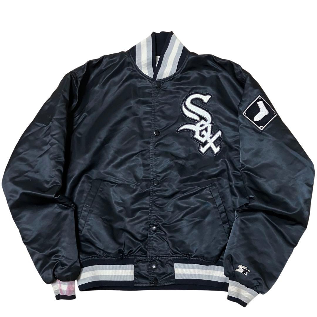 80s STARTER USA製MLB ホワイトソックス スタジャン ジャケット