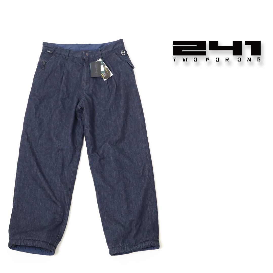 573 新品訳 241 トゥーフォーワン 裏ボア デニム パンツ スノーボードL