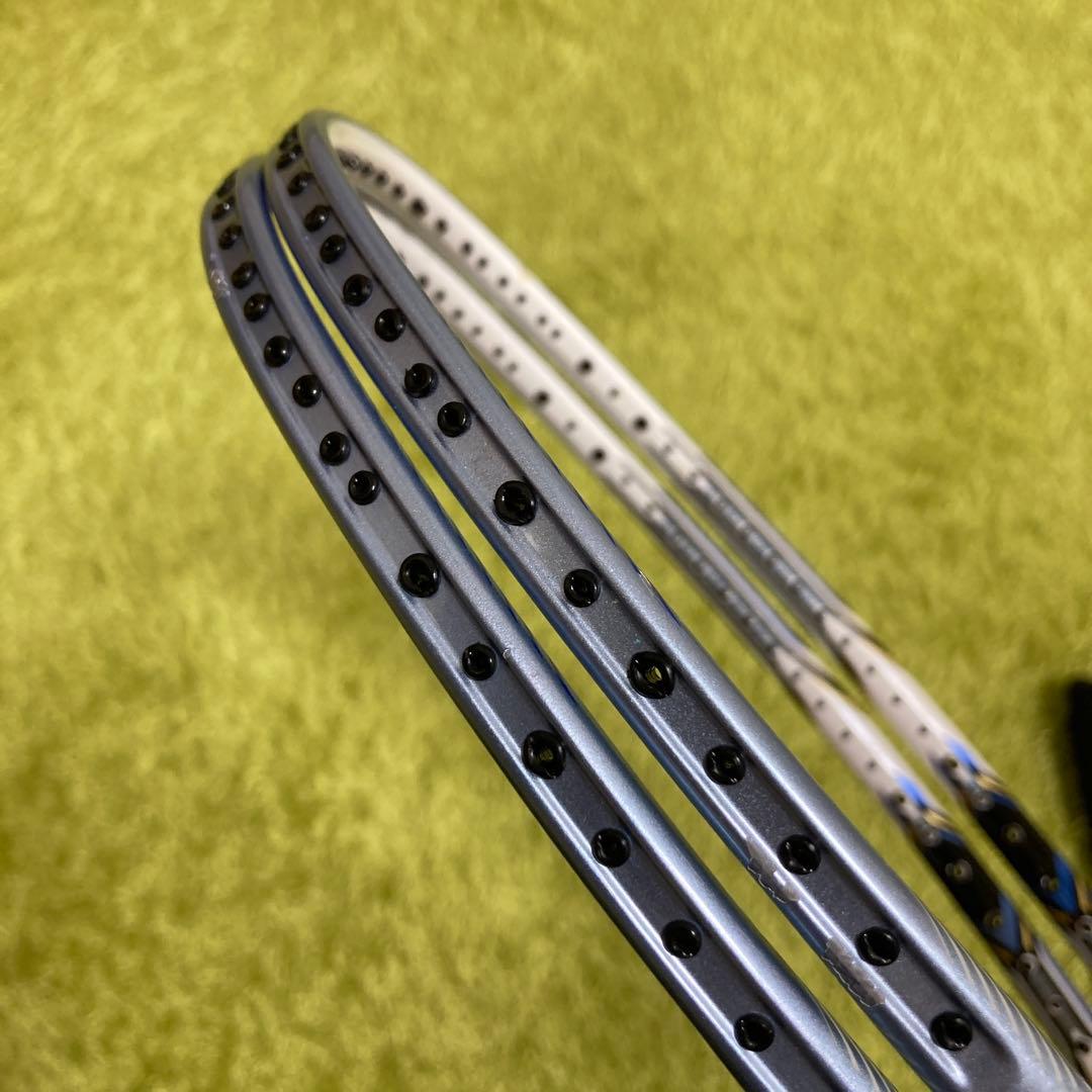 【良品】YONEX ナノレイ750 4U クリスタルブルー【2本まとめ売り】