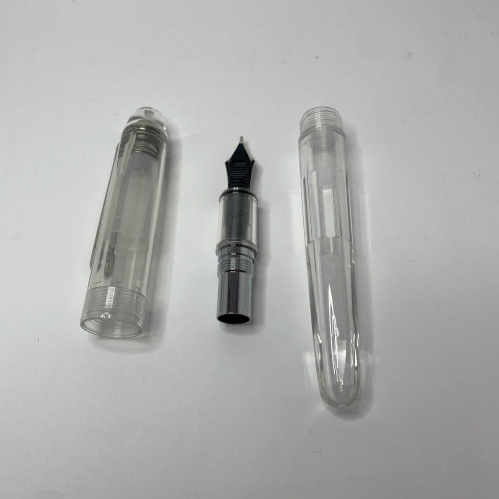 【美品】プラチナ万年筆 PNB-18000 #4-4 レイククリスタル太字（B）