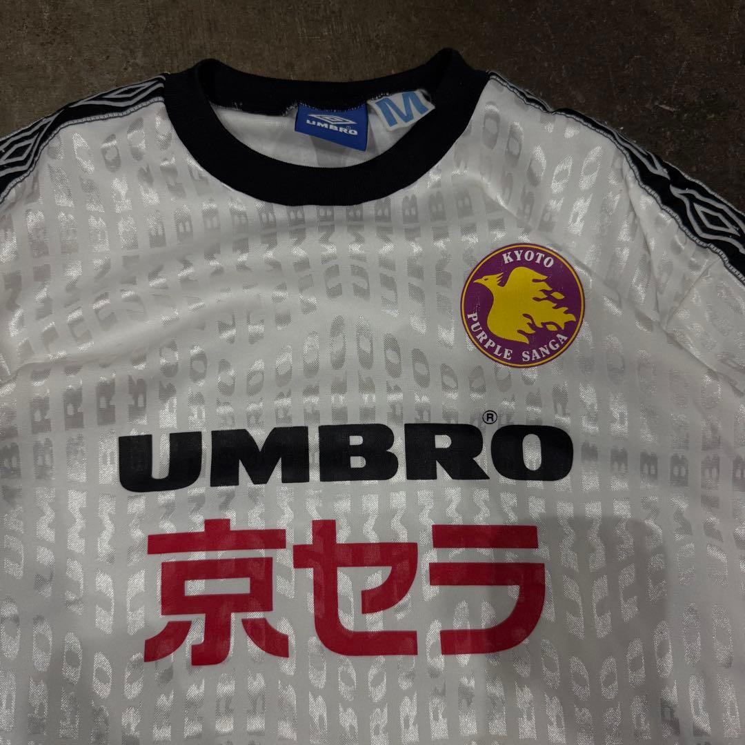 京都パープルサンガ　umbro 90's 支給品　三浦知良　練習着　総柄　希少