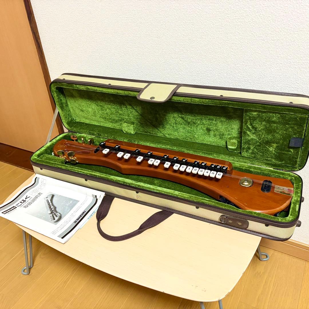 SUZUKI 電気大正琴 KOHAKU こはく ソプラノ CHK-1 ケース付き