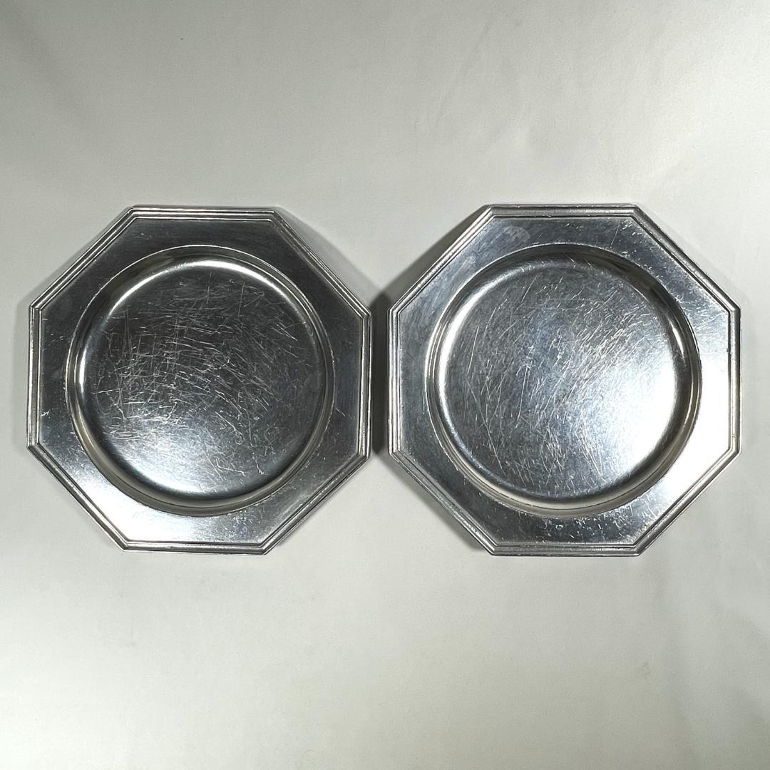ウィルトン コロンビア 八角 プレート ピューター 錫製 ディナープレート 2点