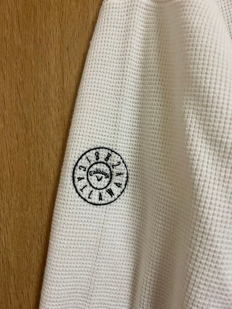 Callaway ゴルフウェア　ホワイト ジップアップセーター　3Ｌ