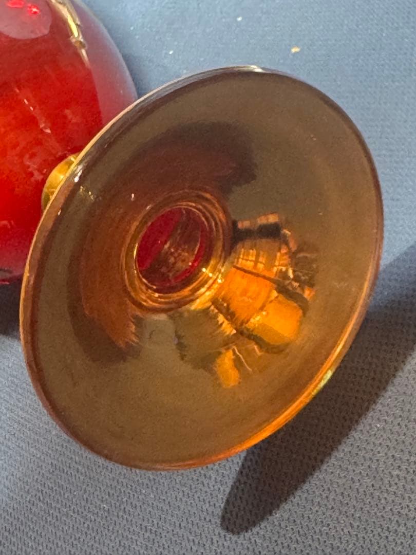 ⚫️伝統工芸品 ムラーノ（ヴェネチアン） ガラス 金彩花瓶