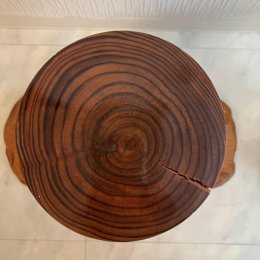 屋久杉こけし　ひな祭り　ペアこけし　アンティーク 世界遺産　屋久杉工芸品