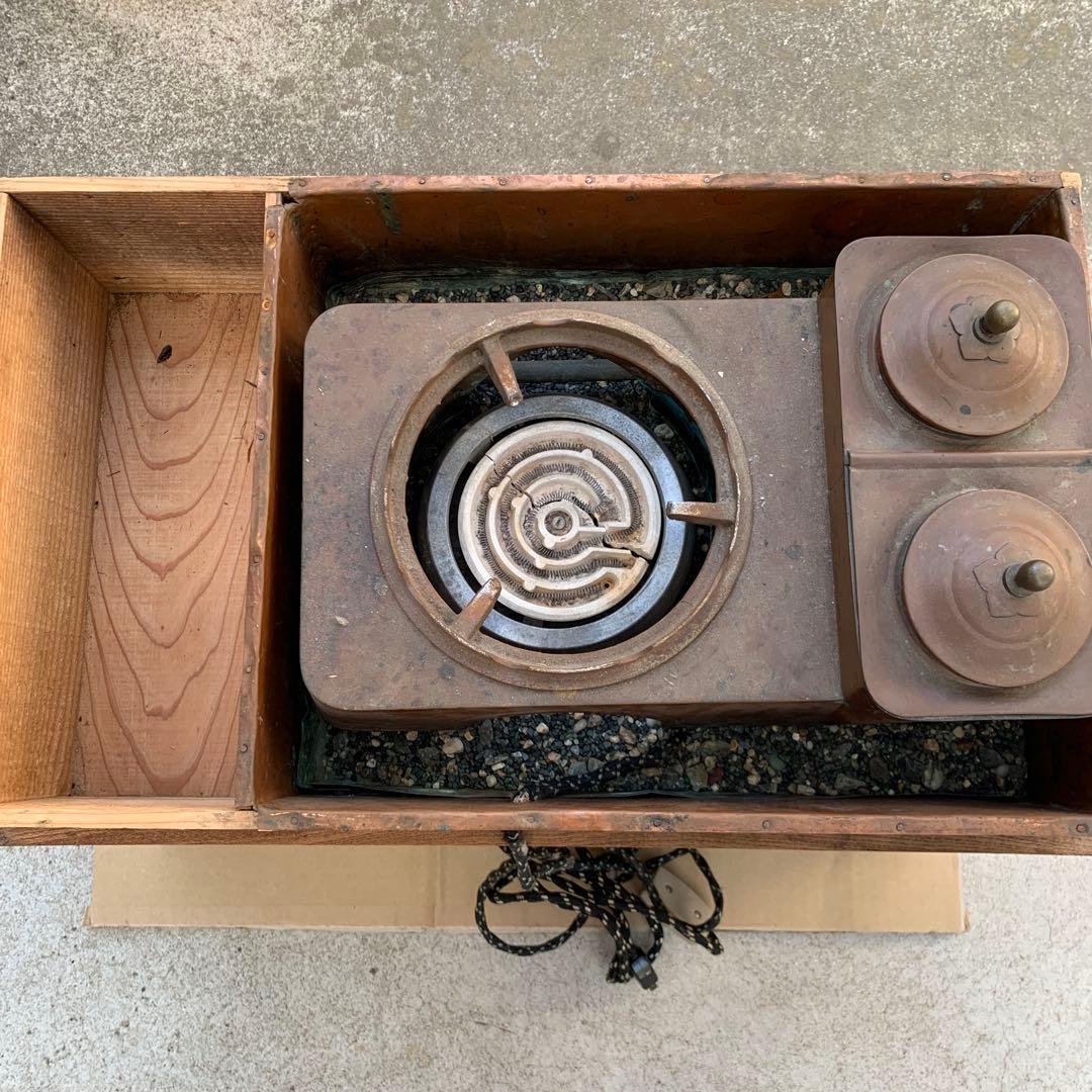 木製長火鉢　角火鉢　欅テーブル　囲炉裏　送料込み　　＊引き取り歓迎お値引きします