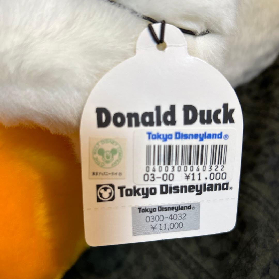 未使用品ドナルドダックぬいぐるみ　東京ディズニーランド