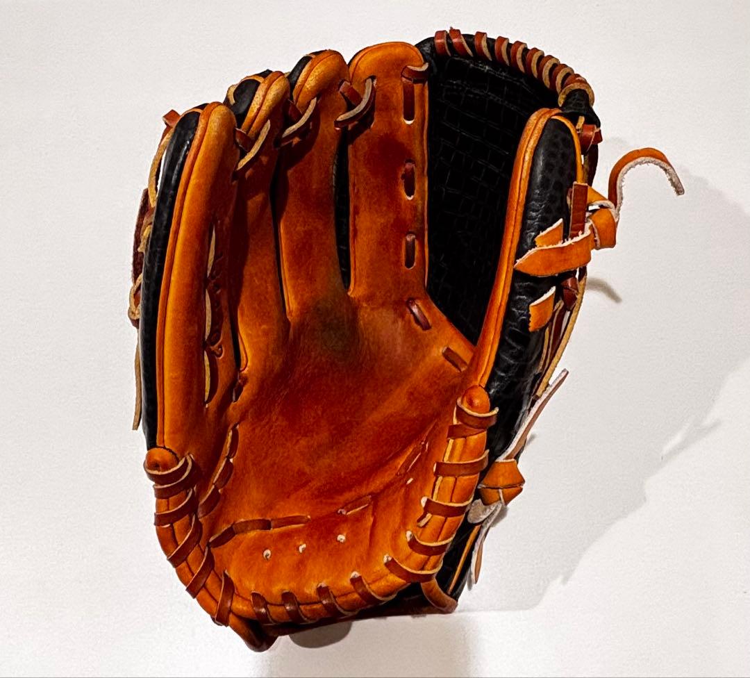 Under Armour 軟式野球グローブ 黒/オレンジ