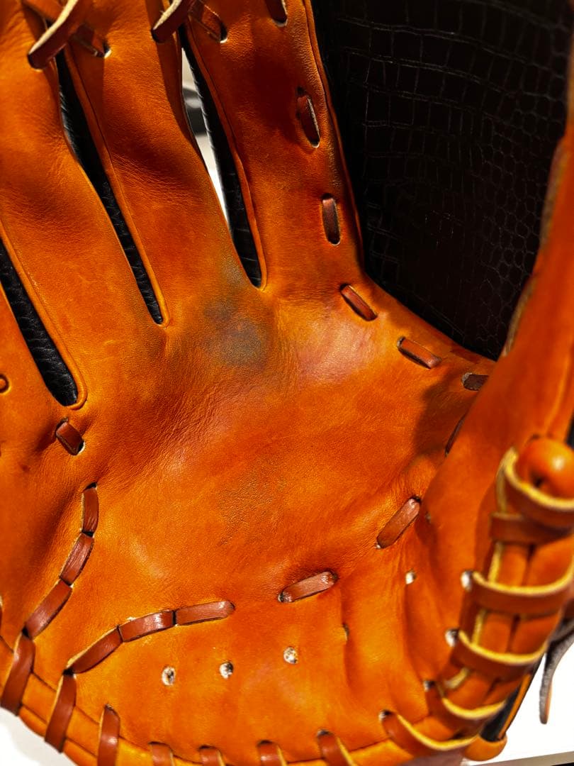 Under Armour 軟式野球グローブ 黒/オレンジ