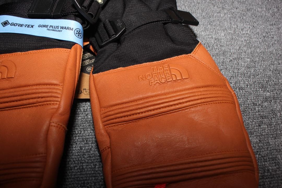 M　ノースフェイス　GORE-TEXゴアテックスミトングローブ手袋 革レザー