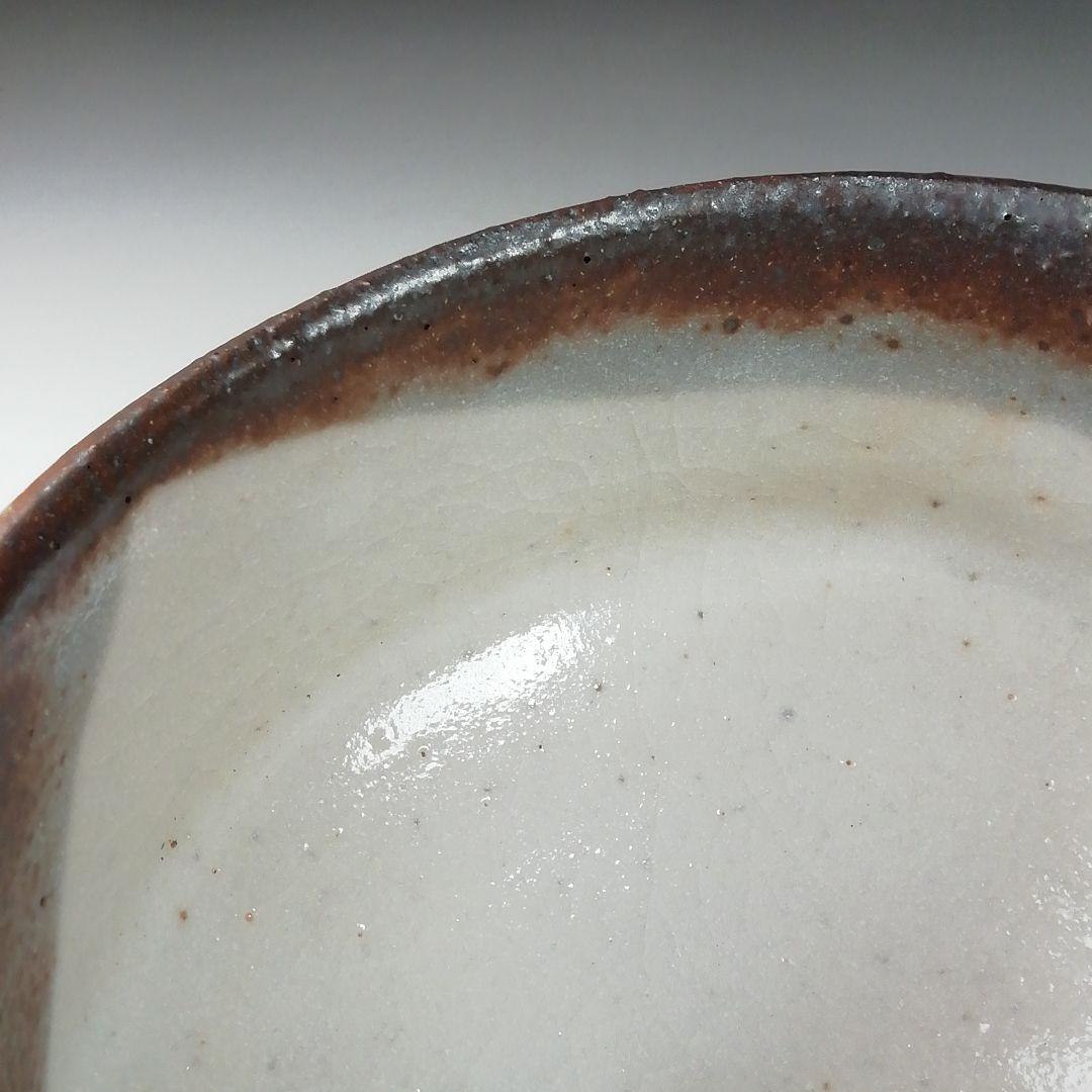 Ｔ５６８　茶碗　『志野茶碗』『安阿祢窯　栗木伎茶夫』　共箱　抹茶碗　茶道具