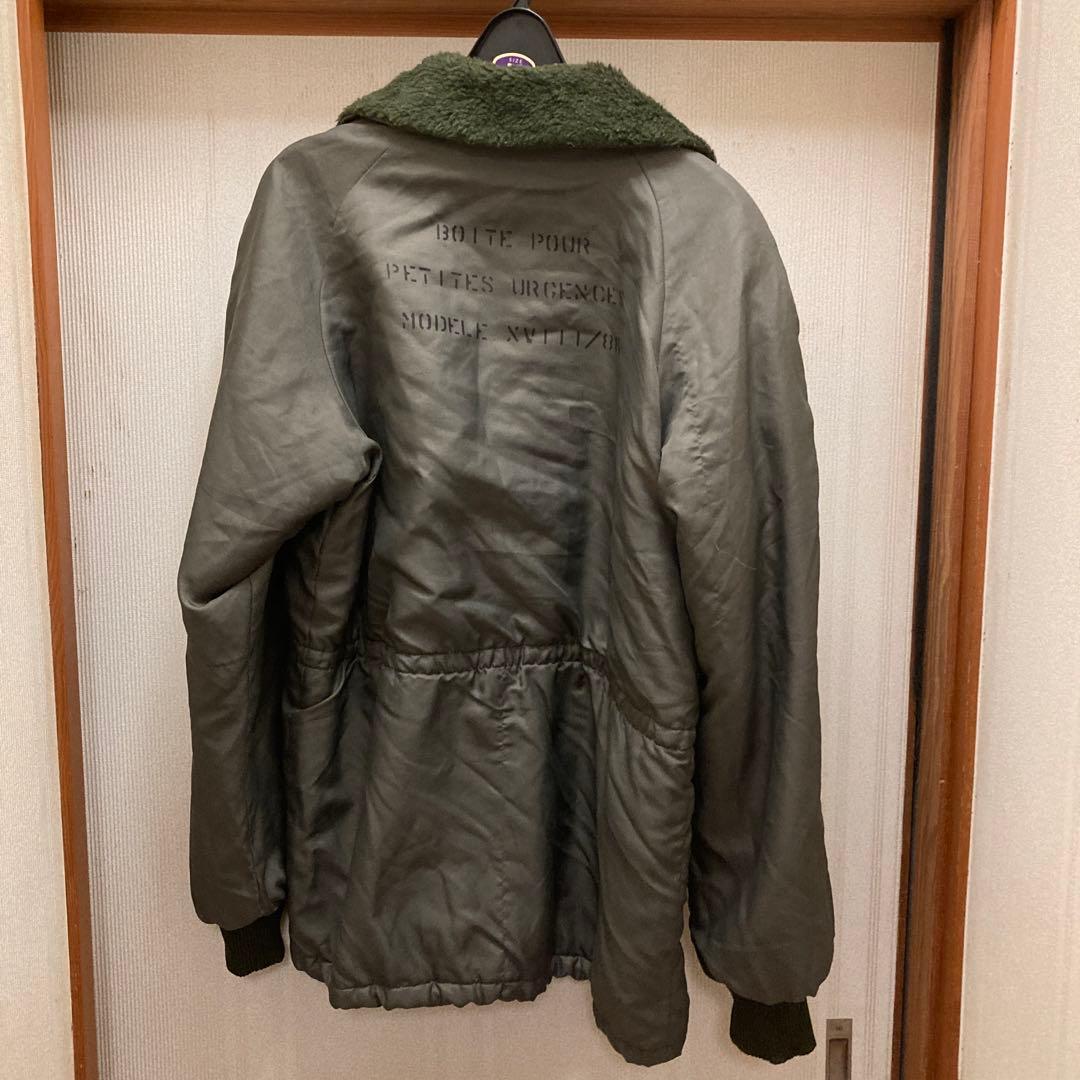 レアなフランス軍ビンテージボアジャケット防寒ミリタリー希少アイテム