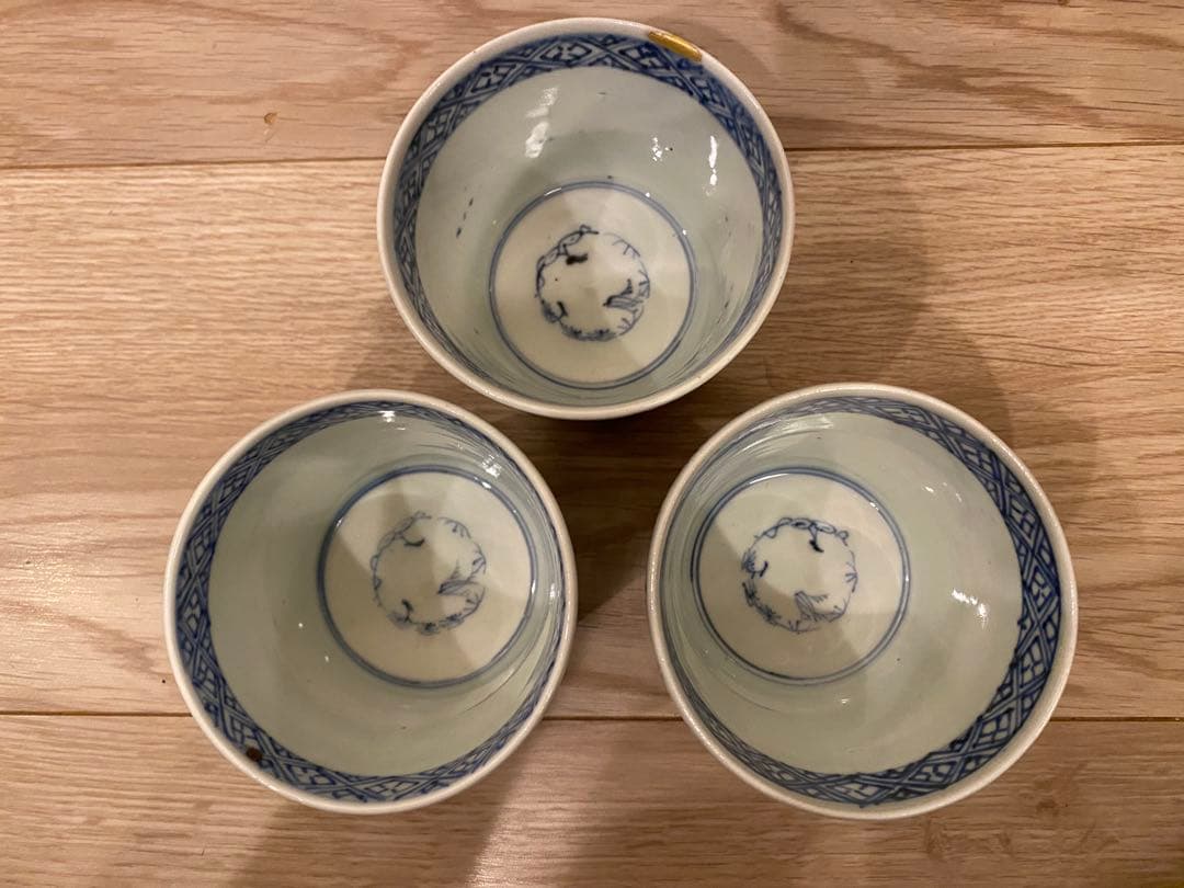 古伊万里　成化年製　そば猪口3客セット