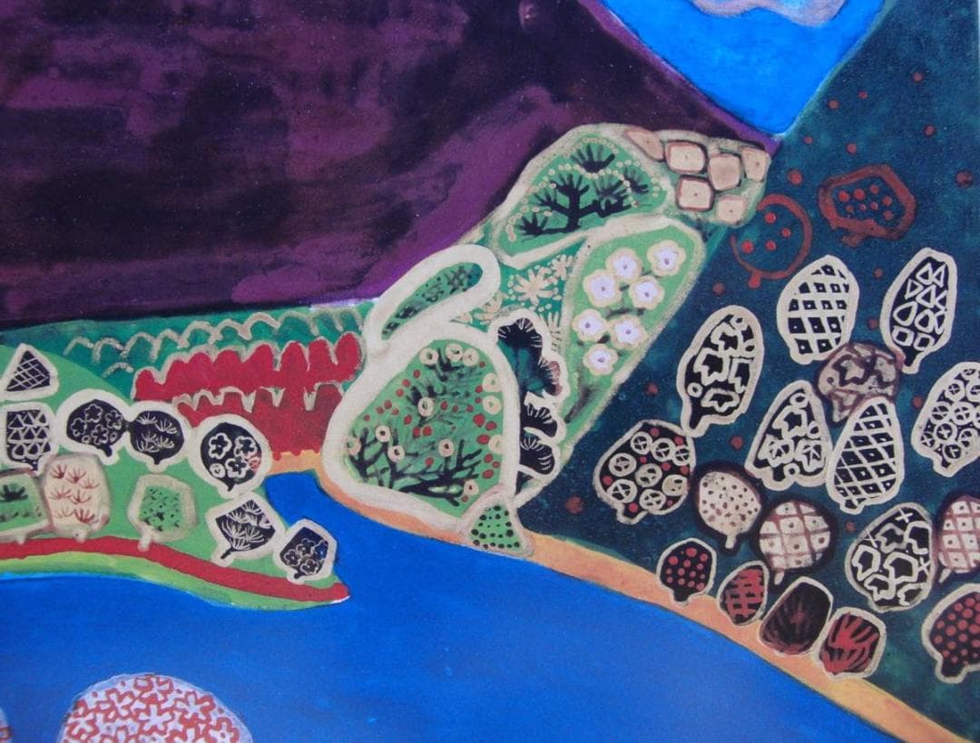 片岡 球子、【春をよぶ富士】、大判、超希少画集・額装画、状態良好