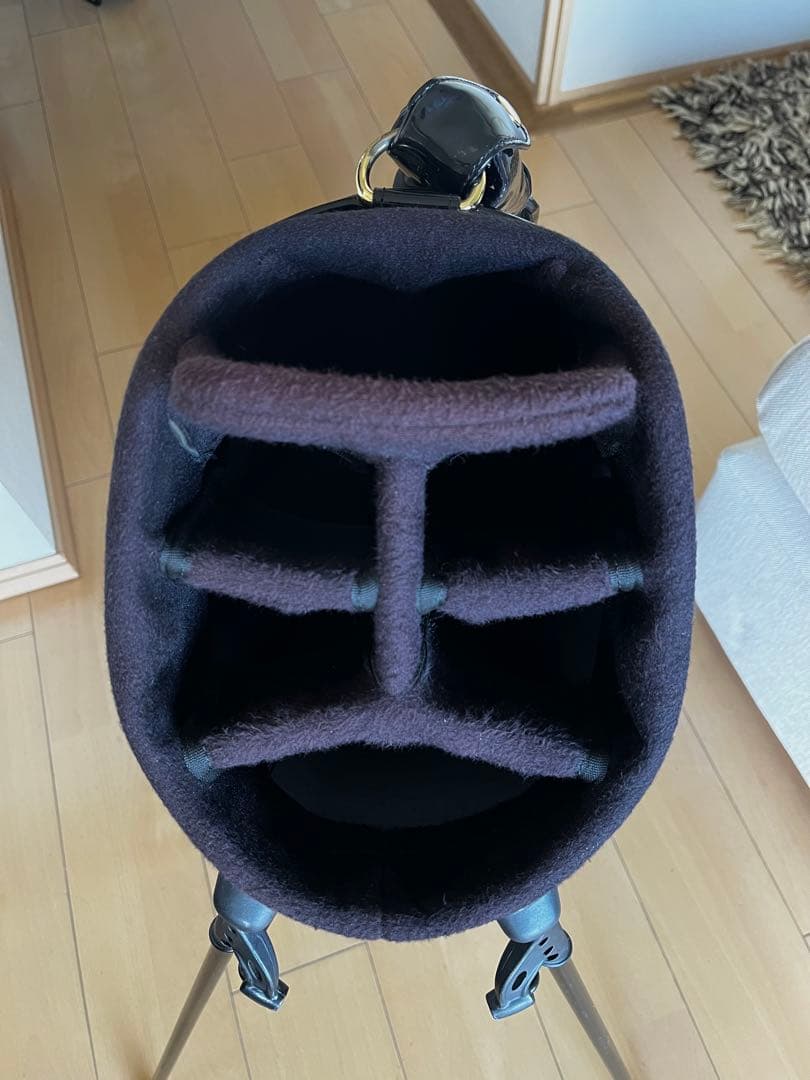 良品完売品希少ムータ muta MARINE スタンドキャディバッグ　ストライプ