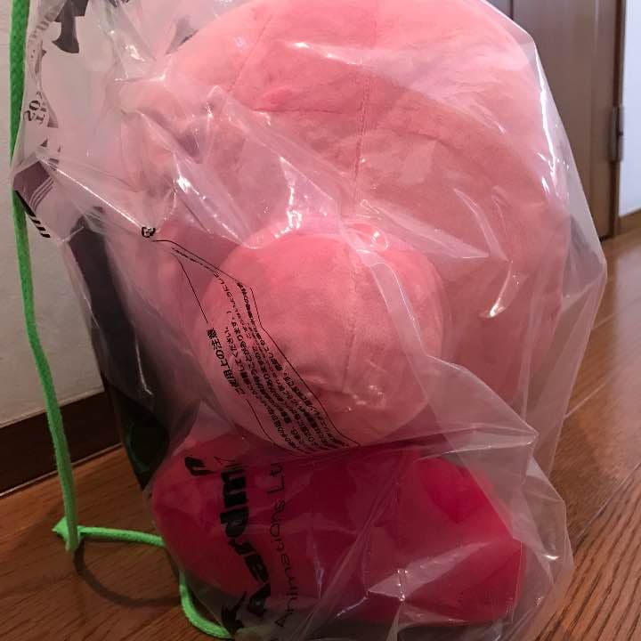 【新品 未使用】カービィ ビッグ ぬいぐるみ クッション ピンク 非売品